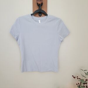 Wishlist Short Sleeve Crewneck Tee in Light Blue
